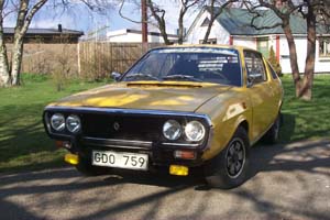 My Renault 17 TS Outside the garage for the first time this year