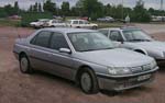 Silver Peugeot 605