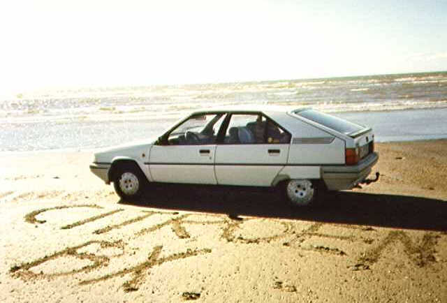 My own Citroen on one of Falkenbergs beaches